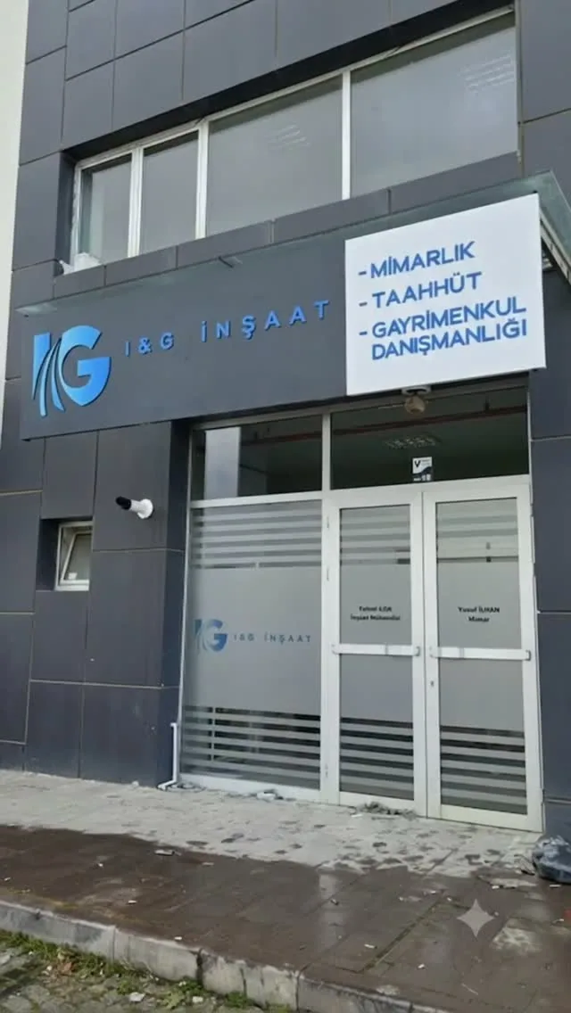 I&G İnşaat Dış Cephe Tabelası ve Cam Kumlama, Uşak
