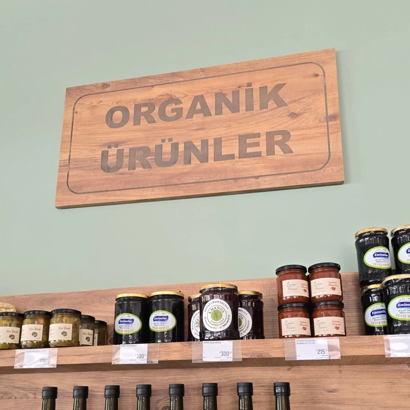 Organik Ürünler Ahşap Lazer Kazıma Tabela, Uşak